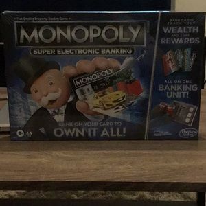 Monopoly Super Electronic Banking Board Game-Brand New